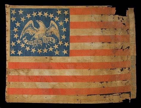 Original Antique Civil War Battle Flags Antique Poster
