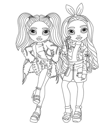 Rainbow High Coloring Pages Free Printable Coloring Pages For Kids