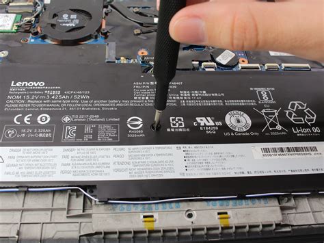 Lenovo Thinkpad X1 Carbon 4th Gen Lithium Battery Replacement Ifixit