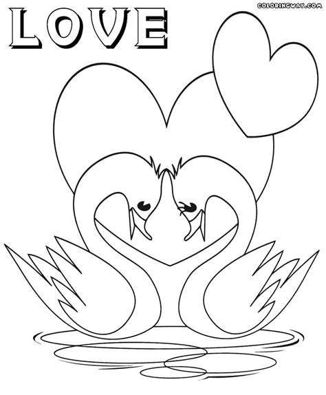 Download Image Gallery Love Birds Coloring Pages Sketch Coloring Page