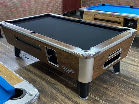These are model zd 3s. 7′ Valley Light Walnut Used Coin Operated Pool Table ...