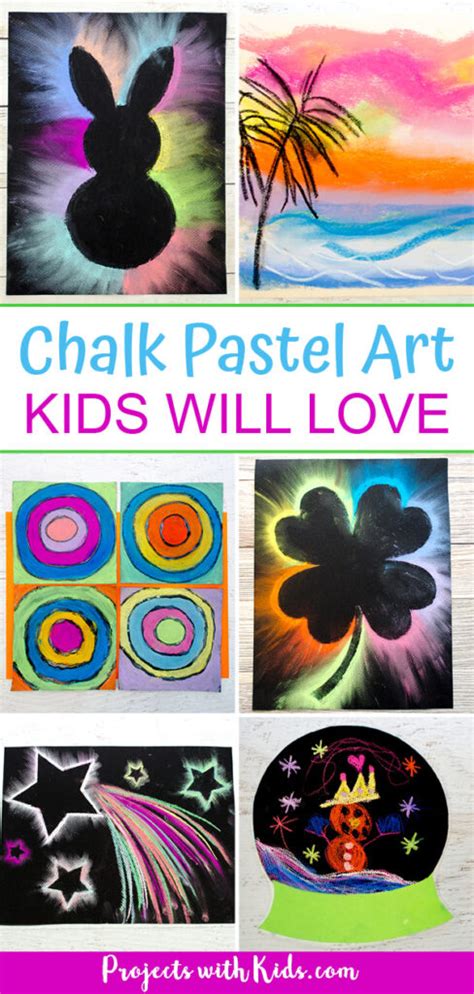 Awesome Chalk Pastel Art Kids Will Love To Create Projects With Kids