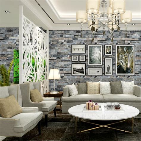 3d Stereoscopic Faux Stone Wallpaper Interior Decoration Expert
