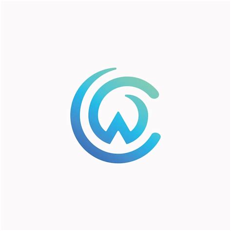Premium Vector Cw Logo Design