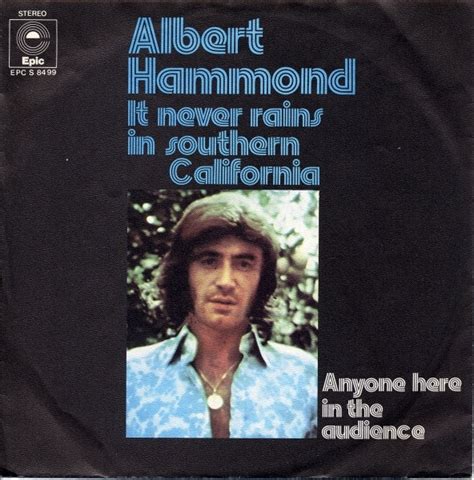 Albert Hammond It Never Rains In Southern California 1972 Vinyl