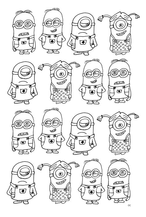 Minion Coloring Pages Best Coloring Pages For Kids Minion Coloring