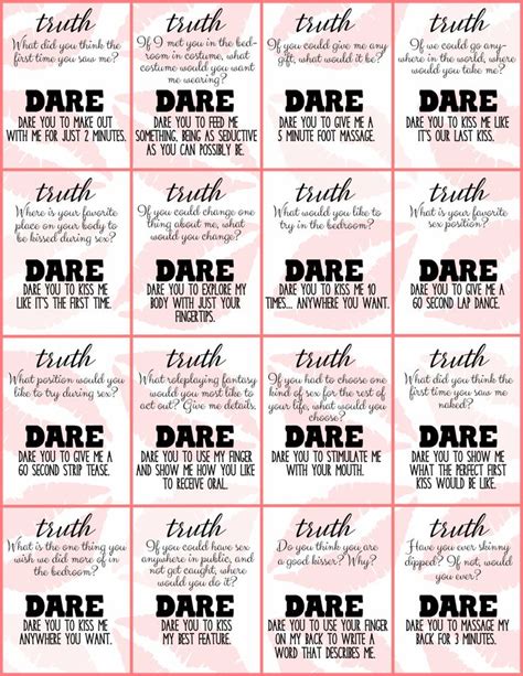 Free Printable Truth Or Dare Cards Printable Templates
