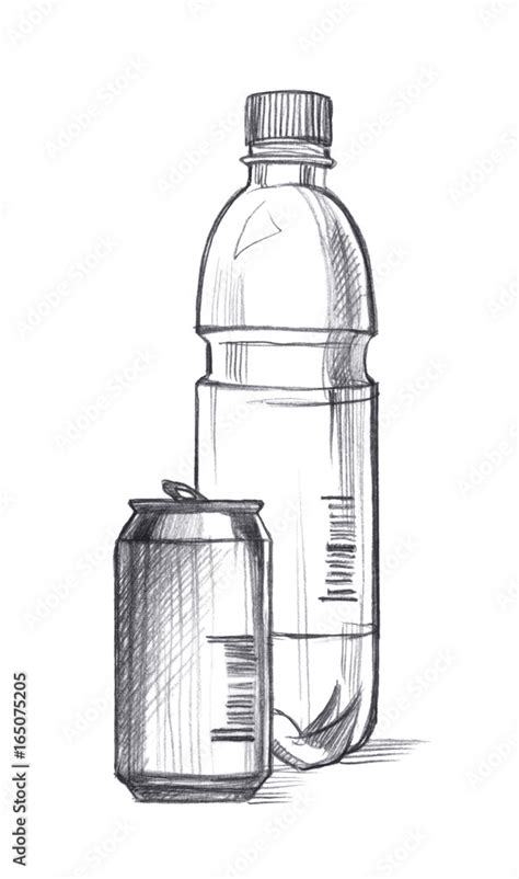 Bottle Pencil Drawing