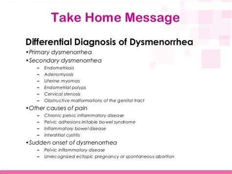 Dysmenorrhoea