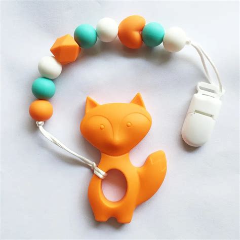 Bpa Silicone Baby Teething Pacifier Clips Silicone Teething Pacifier