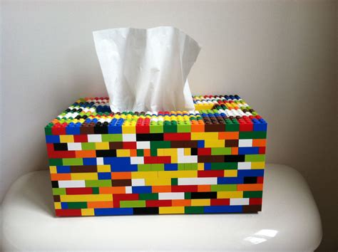 Tissue Box Cover Made From Actual Lego Pieces Lego Ts Lego Diy