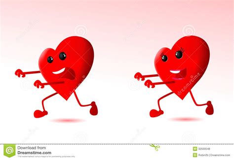 Cute Cartoon Hearts Stock Vector Illustration Of Cool