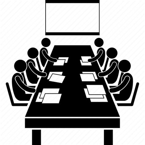 Board Director Discussing Discussion Group Meeting Room Icon