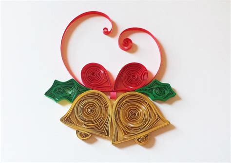 Quilled Christmas Card Bells By Dresstoquill On Deviantart