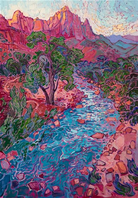 River Zion Contemporary Impressionism Erin Hanson Art Gallery In