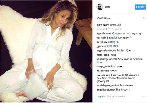 Mommy To Be Ciara Looks Radiant In White After Dropping Subtle Hints