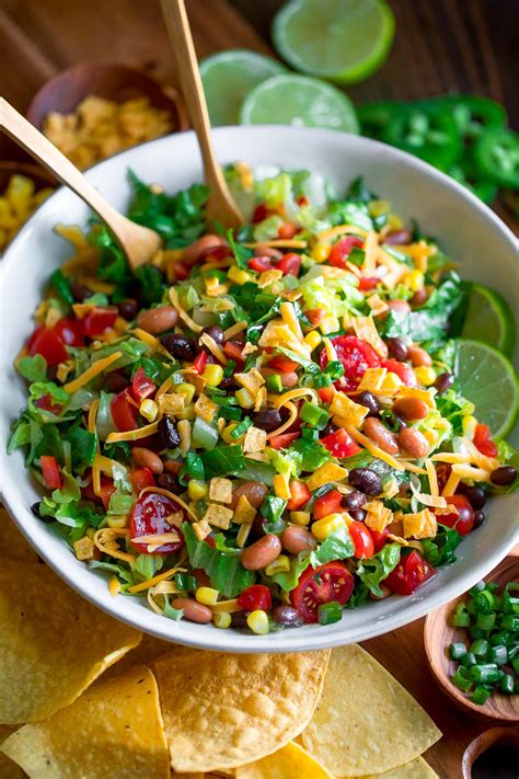 Vegetarian Taco Salad Recipe Peas And Crayons