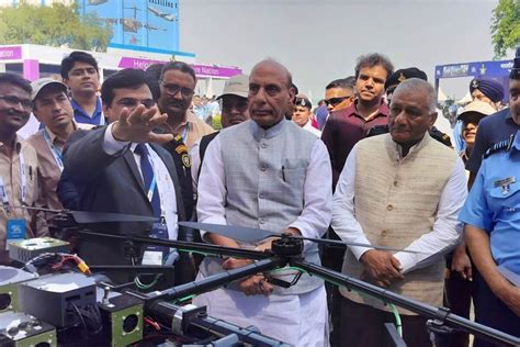 First Ever Drone Exhibition Cum Display ‘bharat Drone Shakti 2023’ Held At Hindan Air Force