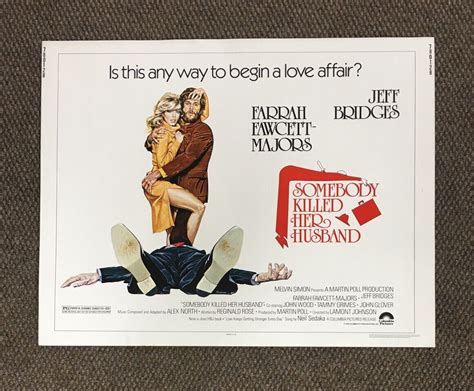 Vintage 1978 Somebody Killed Her Husband 1 2sht Movie Poster Sexy Farrah Fawcett Ebay