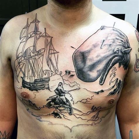 Some whale tattoos are incorporated in an ocean spectacle masterpiece with them as the center of attraction. 100 Whale Tattoo Designs For Men - Cool Behemoths Of The Sea