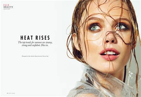 Frida Gustavsson Wows In Elle Canada Beauty Shoot By Max