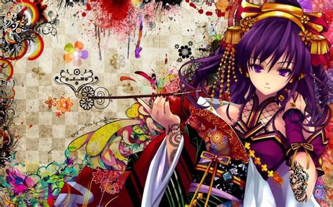 Anime Traditional Clothing Anime Girls Colorful Snyp
