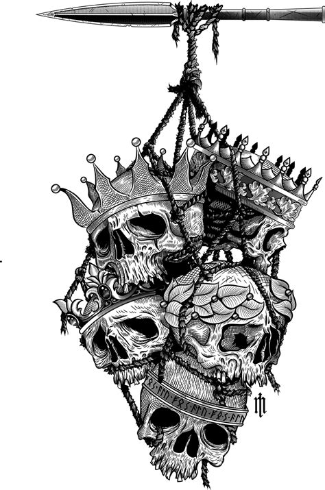 Pirate Tattoo Designs Skulls Of Conquered Kings Clip Art Library