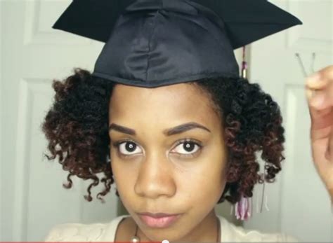 How To Put A Graduation Cap On Natural Textured Hair