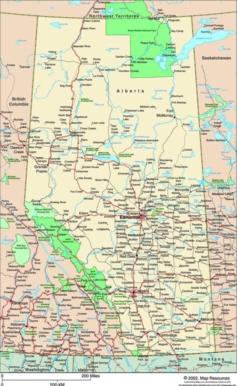 We have 1,445 maps (gps points) for this administrative division of canada such as abee and abilene. Alberta, Canada Political Wall Map | Maps.com