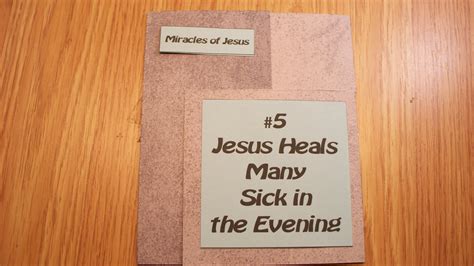 Jesus Heals Many Sick In The Evening Bible Crafts For Kids