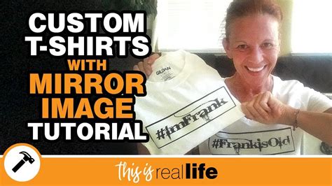 Diy Custom Print T Shirts Iron On Transfer With Mirror Image Tutorial