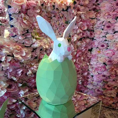 Make Your Own Papercraft Easter Rabbit With Our Pdf Template In 2021