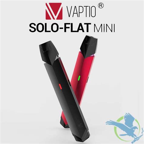 Vaptio Solo Flat Mini 260mah Pod System Kit With 1ml Pod Pods And Pod