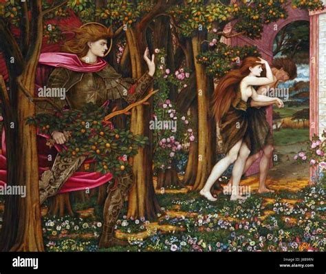 John Roddam Spencer Stanhope The Expulsion From Eden 1900 Stock Photo