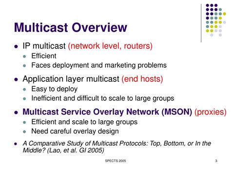 Ppt Multicast Service Overlay Design Powerpoint Presentation Free