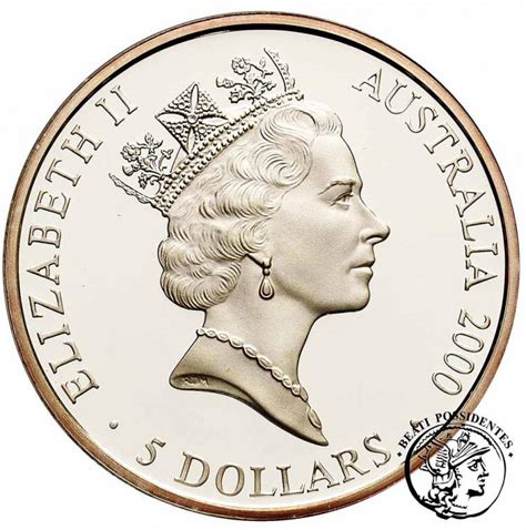 Australia Elżbieta Ii 200 Dolarów 1993 Kangur 2 Oz Au 999 Stl