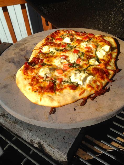 Pizza On The Big Green Egg Grill Girl