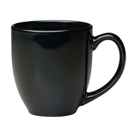 16 Oz Black Bistro Mug Ceramic Mug Bistro Baltimore Glassware