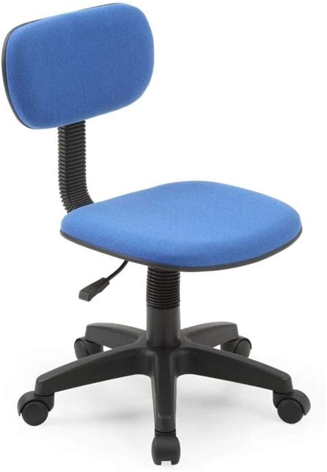 Hodedah Armless Task Chair With Adjustable Height And Swivel