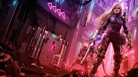 Cyberpunk Warrior Wallpapers Top Free Cyberpunk Warrior Backgrounds