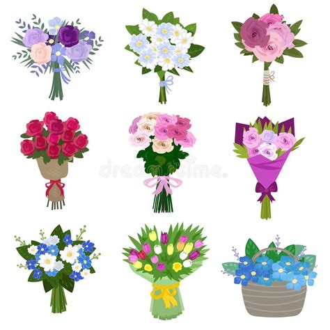 Set Of Spring Flowers Stock Vector Illustration Of Floral 116403341