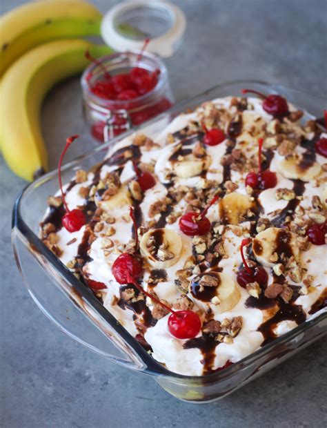 Thai desserts are known as khanom in thai or sweet snacks. No Bake Banana Split Dessert - addicted to recipes
