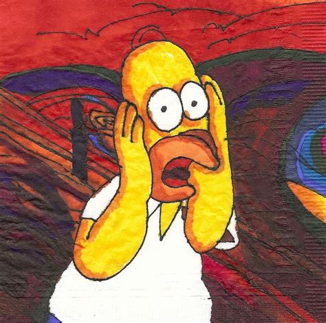 Simpsons Homers Scream Simpson Homer Art For Kids