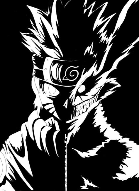Khalil Elmariami Naruto And 9 Tailed Beast Digital Draw