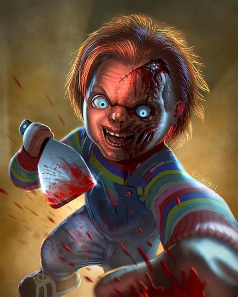 Chucky Art Halloween Art In 2019 Childs Play Chucky