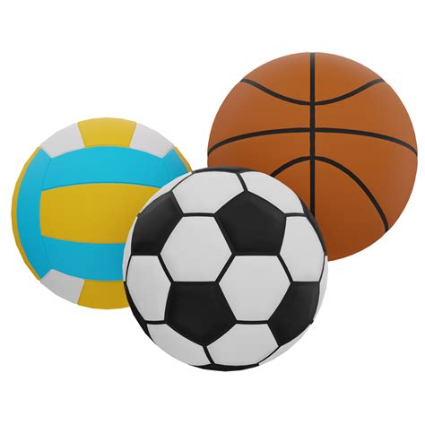 Sports Balls 3d Illustration 10259434 Png