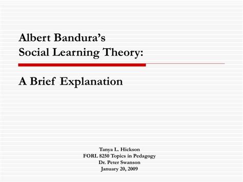 Albert Bandura Social Learning Theory Book Social Learning Theory Kulturaupice