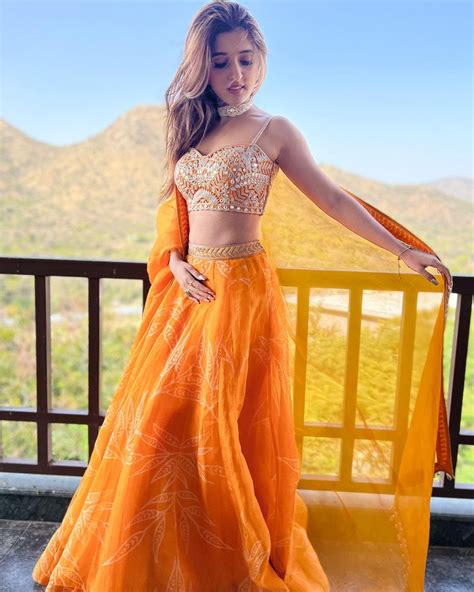 Nidhi Shah On Instagram “this Colour Is Everything 🧡 Wearing Arpitamehtaofficial” In 2022