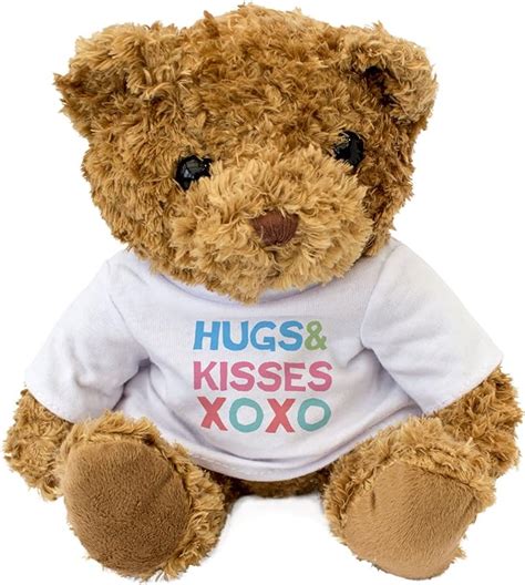 New Hugs And Kisses Teddy Bear Cute And Cuddly Present T