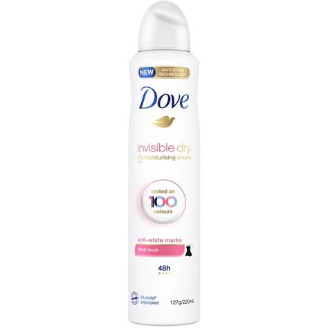 Dove Antiperspirant Aerosol Invisible Dry Floral Touch Deodorant 220ml